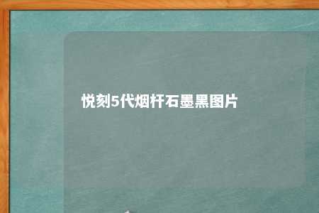 悦刻5代烟杆石墨黑图片