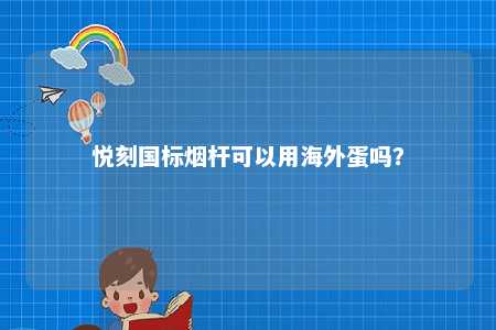 悦刻国标烟杆可以用海外蛋吗？